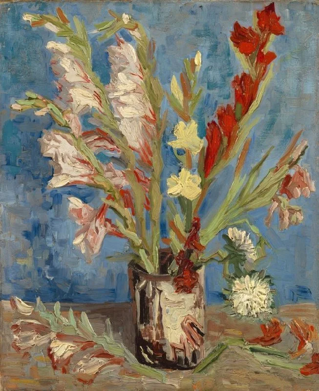 Van Gogh, Vase with Gladioli