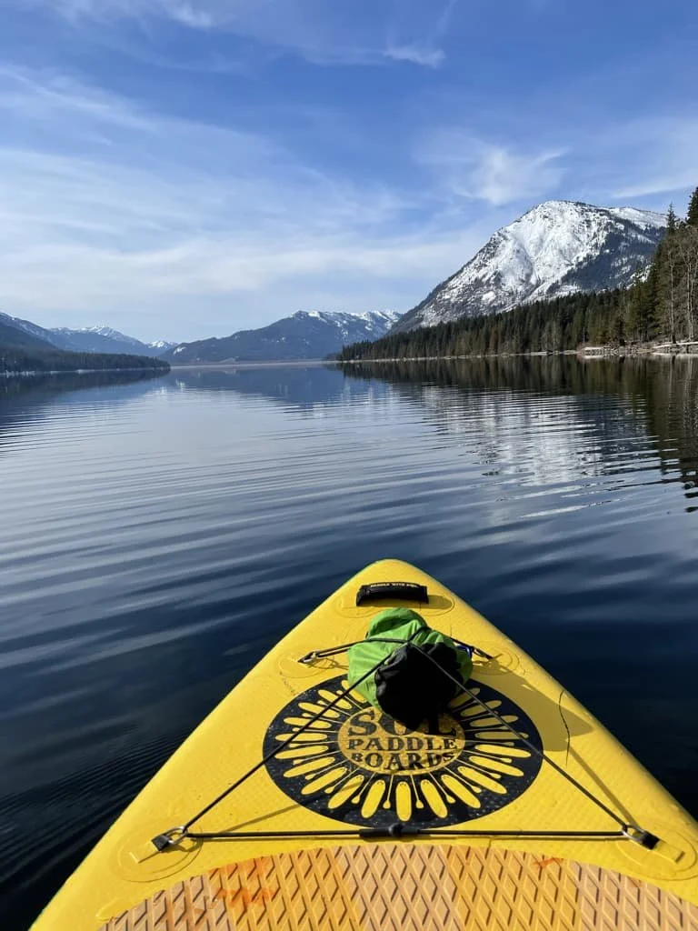 Mountain reflection in lake