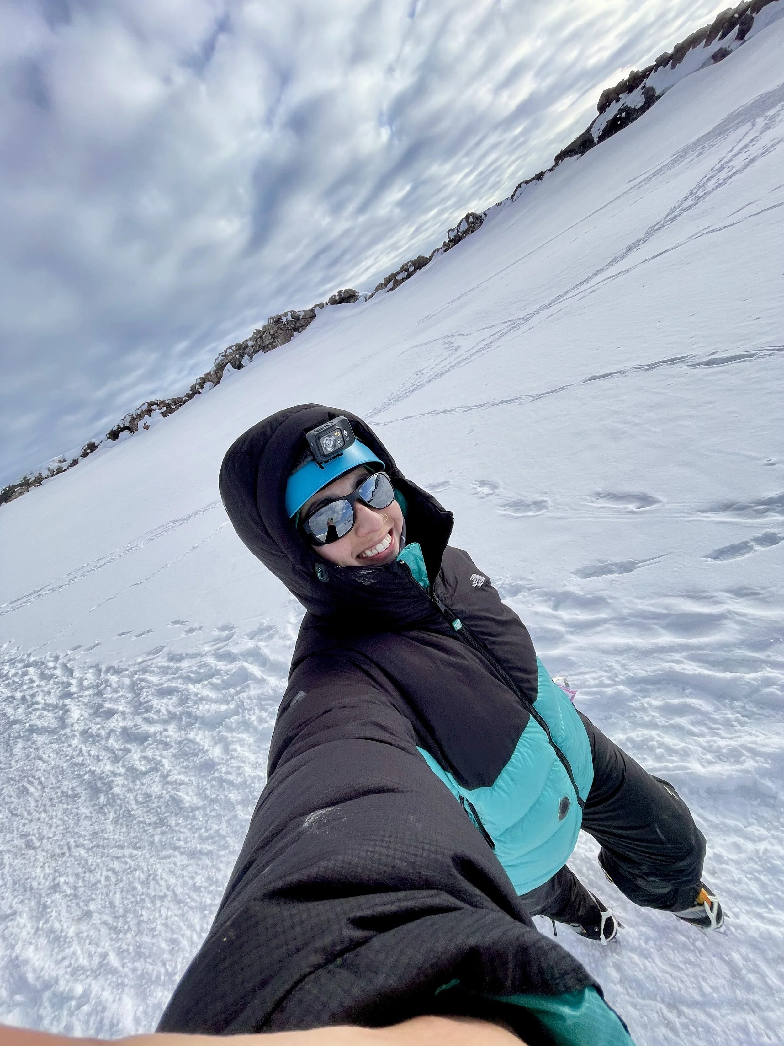 On the Rainier glacier