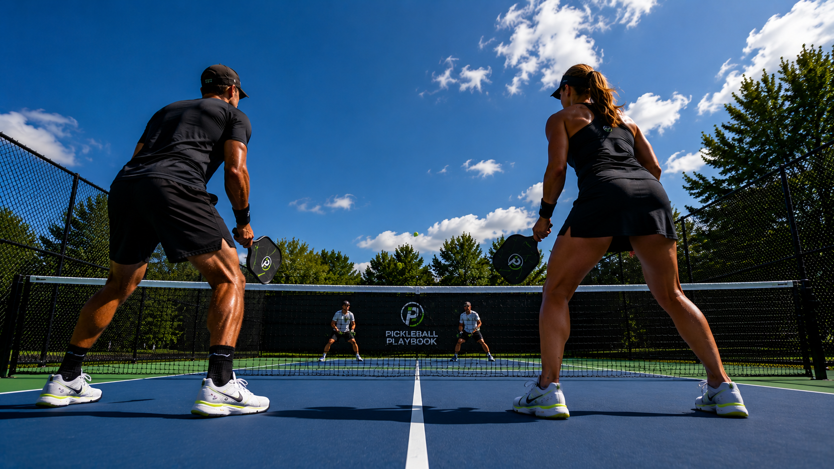Pickleball kitchen line is the high ground — players at the NVZ have angle advantage, contact-height advantage, and tempo advantage over players in the transition zone