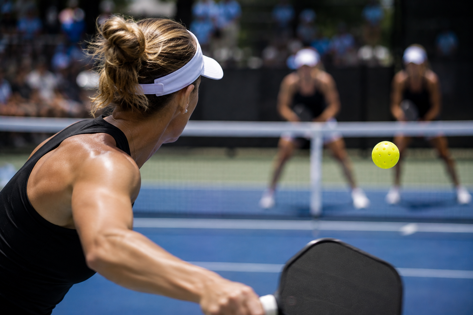 Pickleball read sequence against bangers — low ball stay ready, mid ball get set, high ball prepare to reset