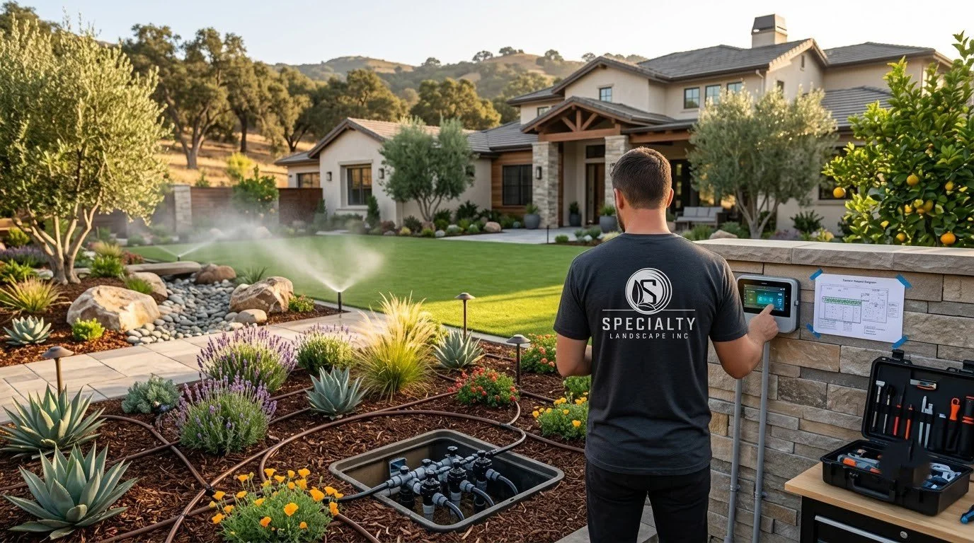 Irrigation and drainage built for Valley clay soil by Specialty Landscape