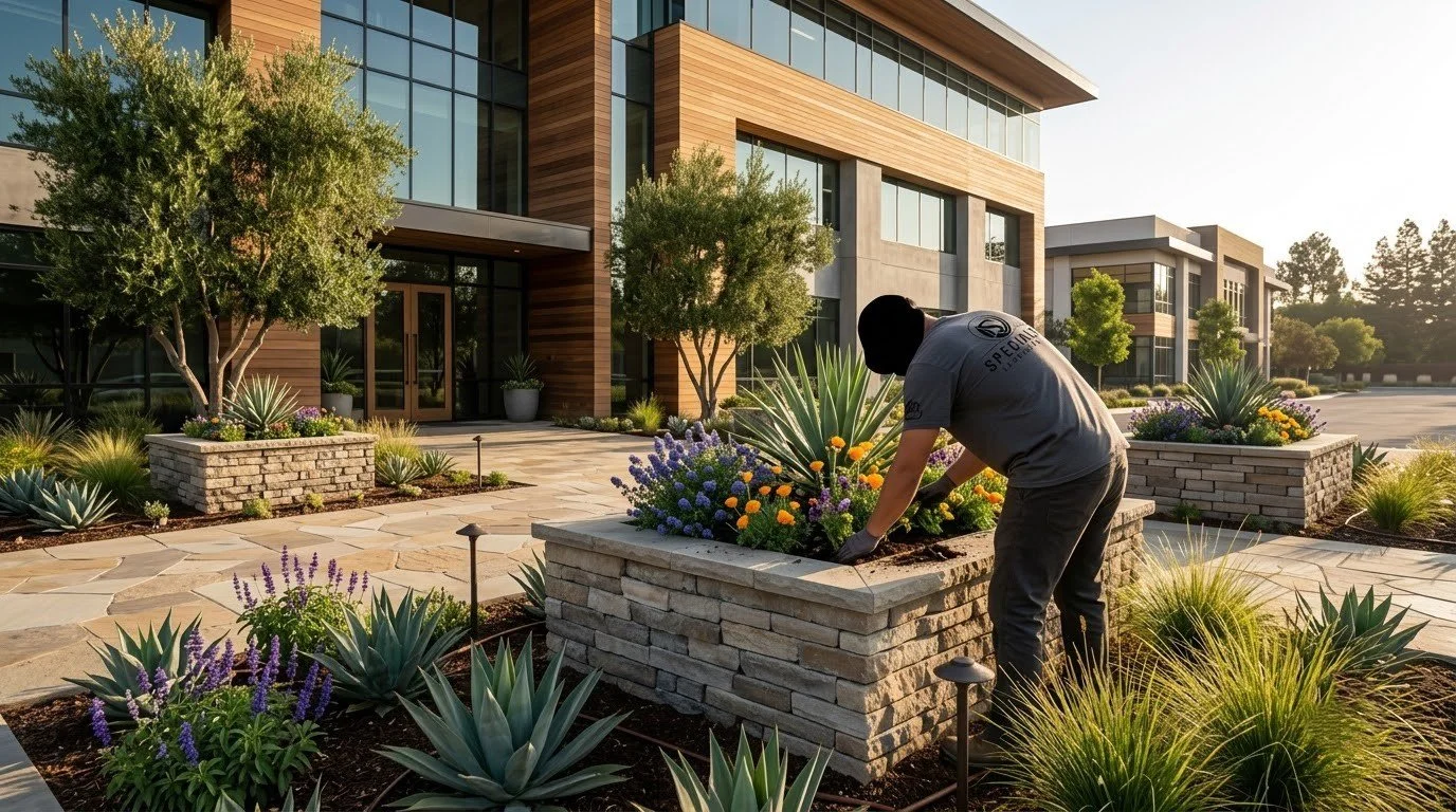 Commercial grounds kept to a high standard by Specialty Landscape