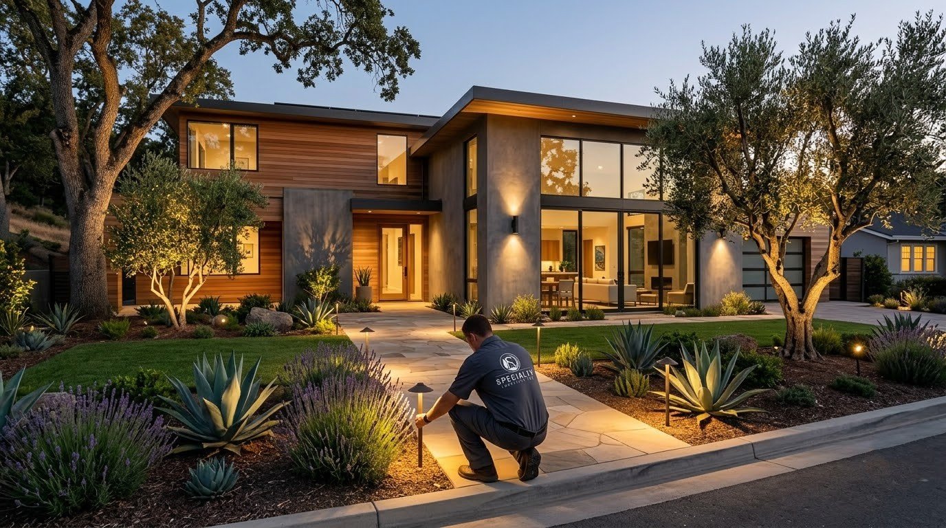 Landscape design yard in Visalia, CA by Specialty Landscape
