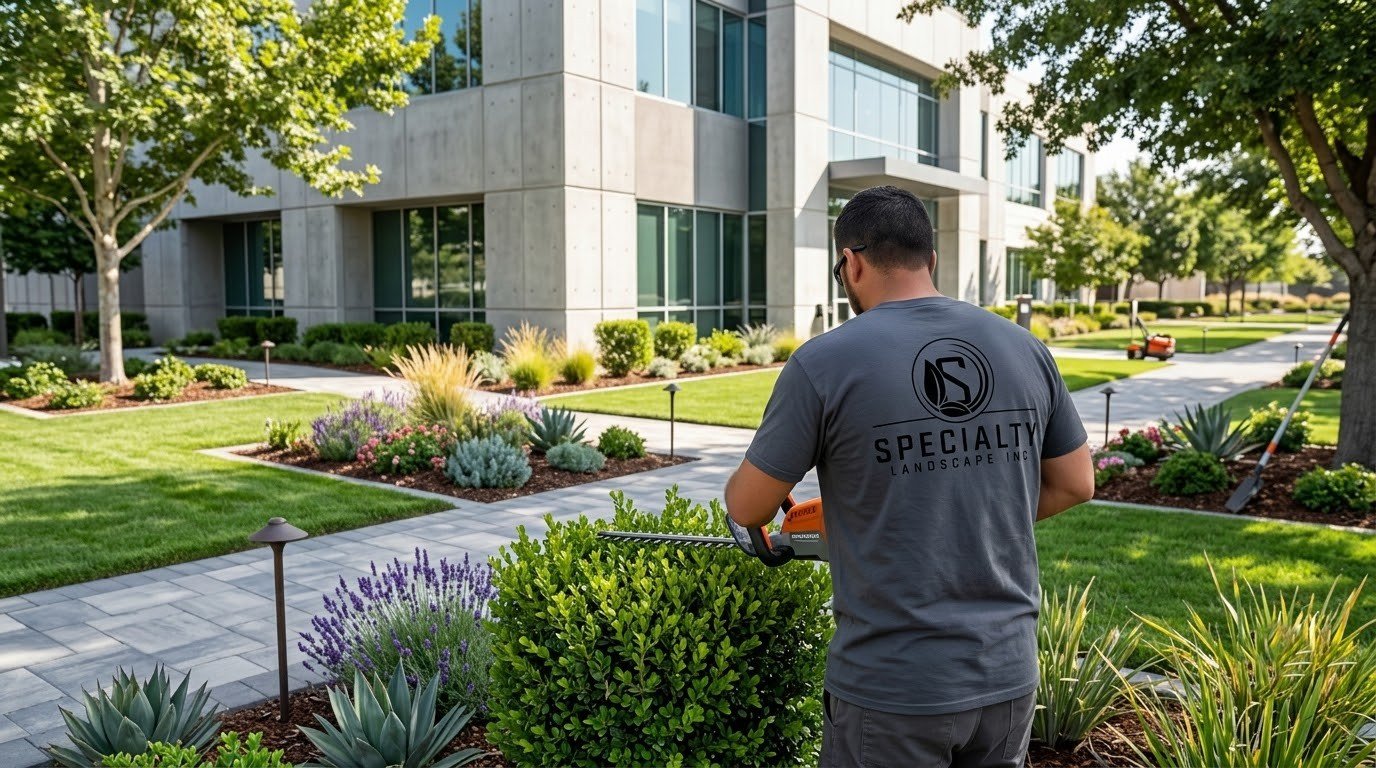 Premium commercial landscaping in the Central Valley by Specialty Landscape