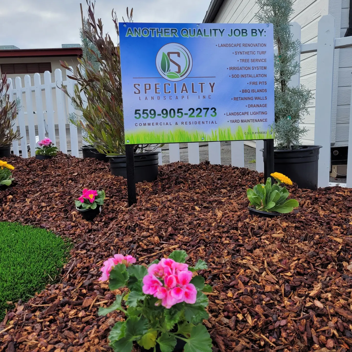 Yard Maintenance in Clovis by Specialty Landscape