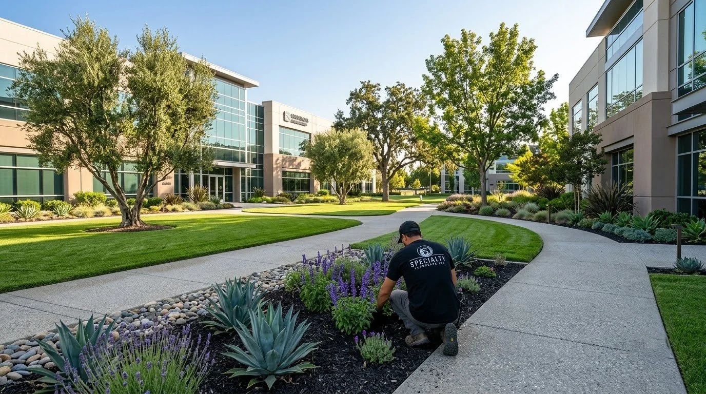 HOA and apartment complex grounds maintained by Specialty Landscape