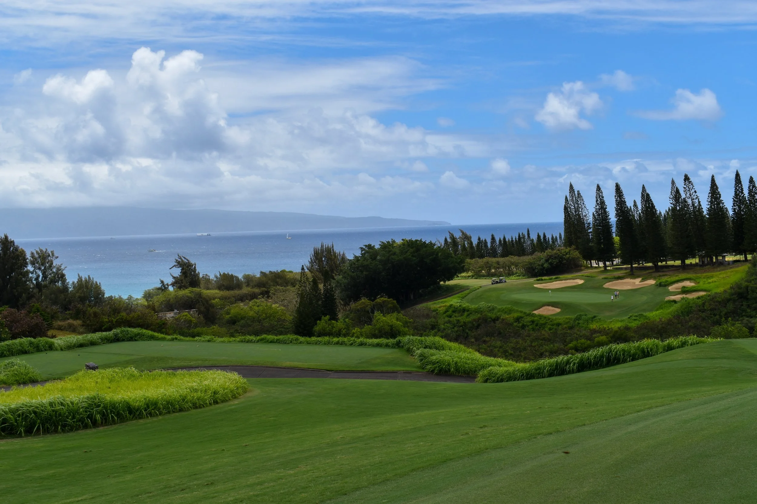 Kapalua Golf Club, West Maui — ocean-to-mountain views over the Plantation and Bay courses