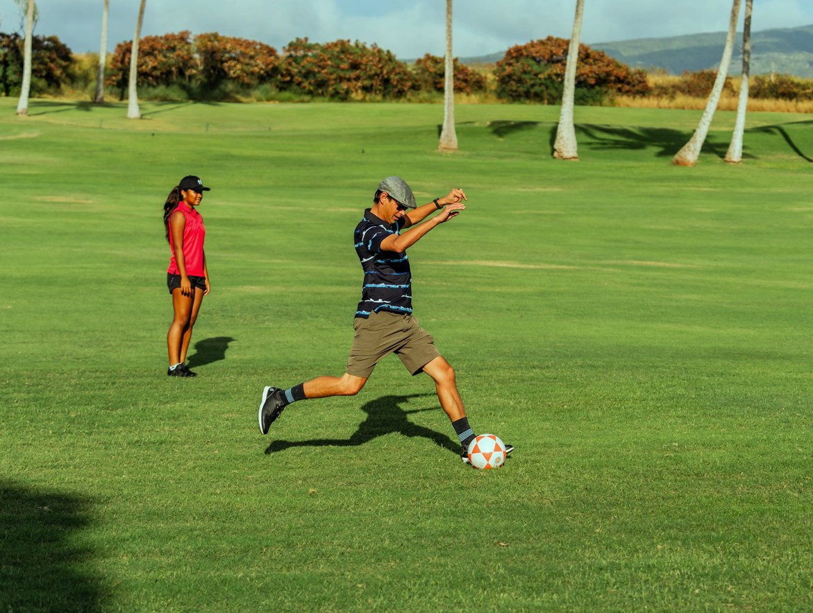 FootGolf at Kaʻanapali Golf Courses — soccer-style golf on the Kai Course fairways