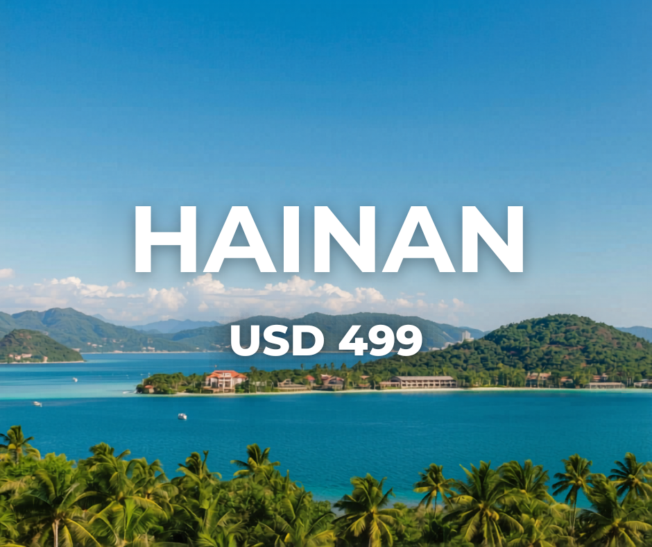 Manila – Hainan (via Hong Kong) 6D5N (2026)