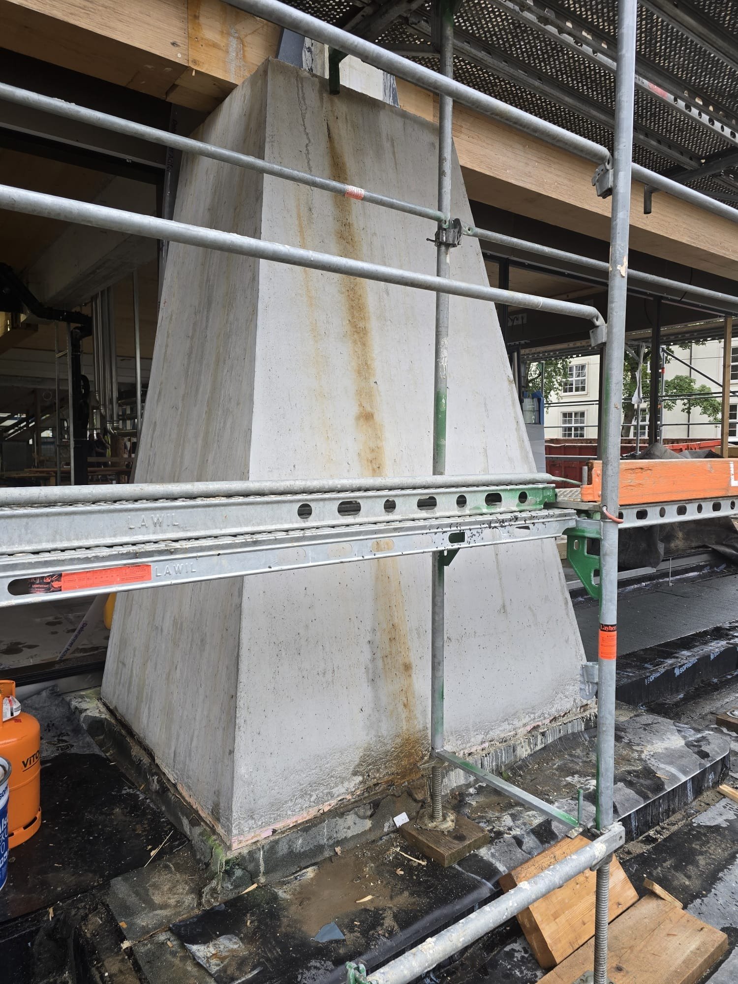 BFS Winterthur – Stütze · Säuern vorher
