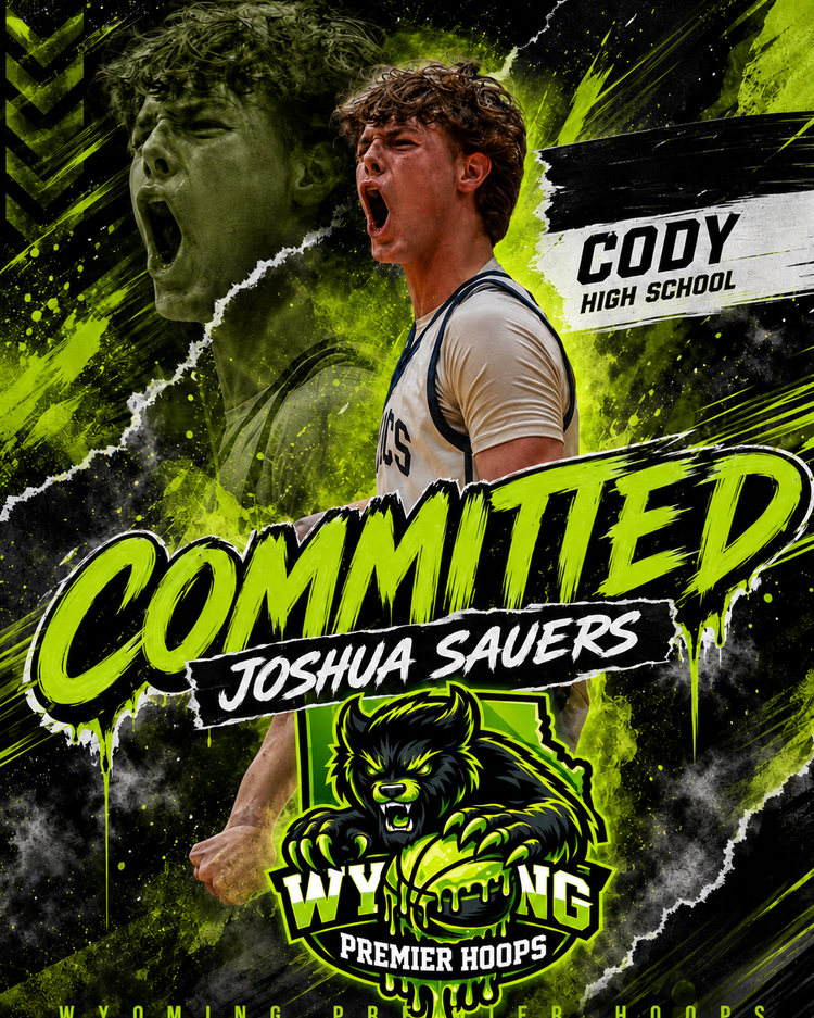 Joshua Sauers, number 34, Wyoming Premier Hoops 18U Select player
