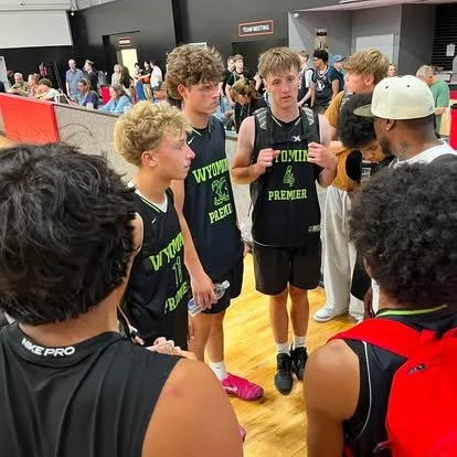 Coach Eric Smith talks to Wyoming Premier Hoops before the game against REVU Allstars