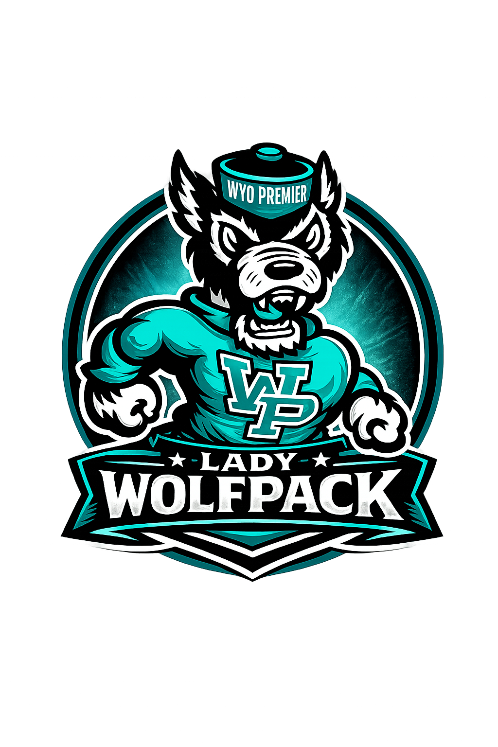 Wyoming Premier Lady Wolfpack girls travel basketball logo