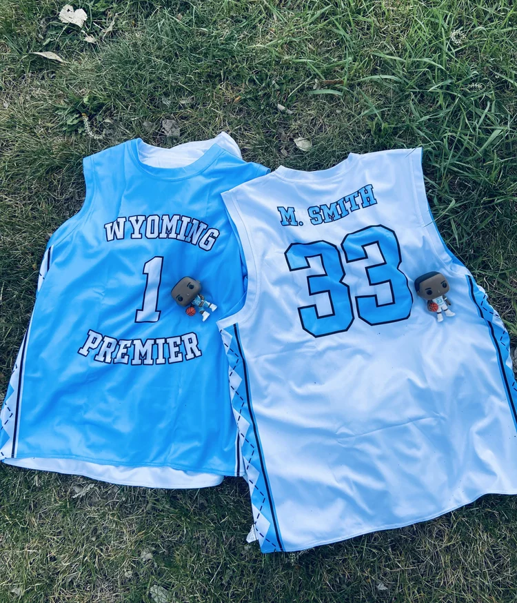 Wyoming Premier Hoops basketball jerseys from the program archive