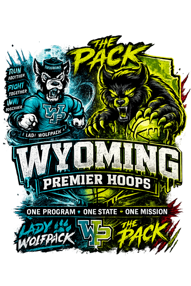 Wyoming Premier Hoops AAU and travel basketball program logo