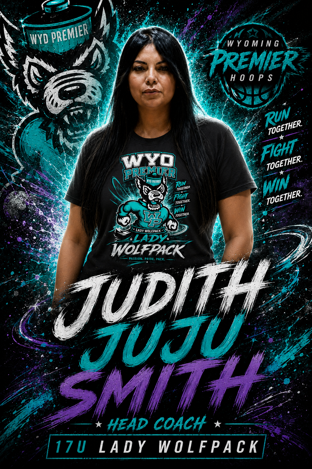 Judith Juju Smith, Wyoming Premier Hoops co-founder and Lady Wolfpack head coach portrait