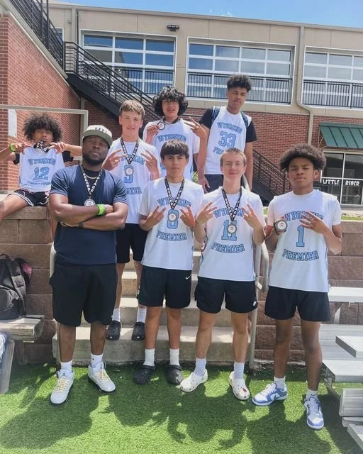 Wyoming Premier Hoops team photo after a tournament finish