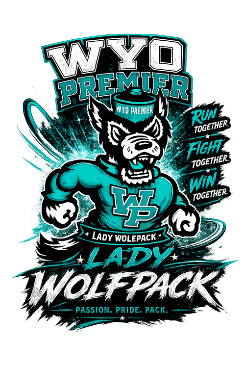 Lady Wolfpack girls travel basketball logo