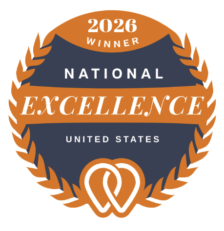 UpCity 2026 National Excellence Award Winner badge awarded to Miami SEO Company in Miami, United States