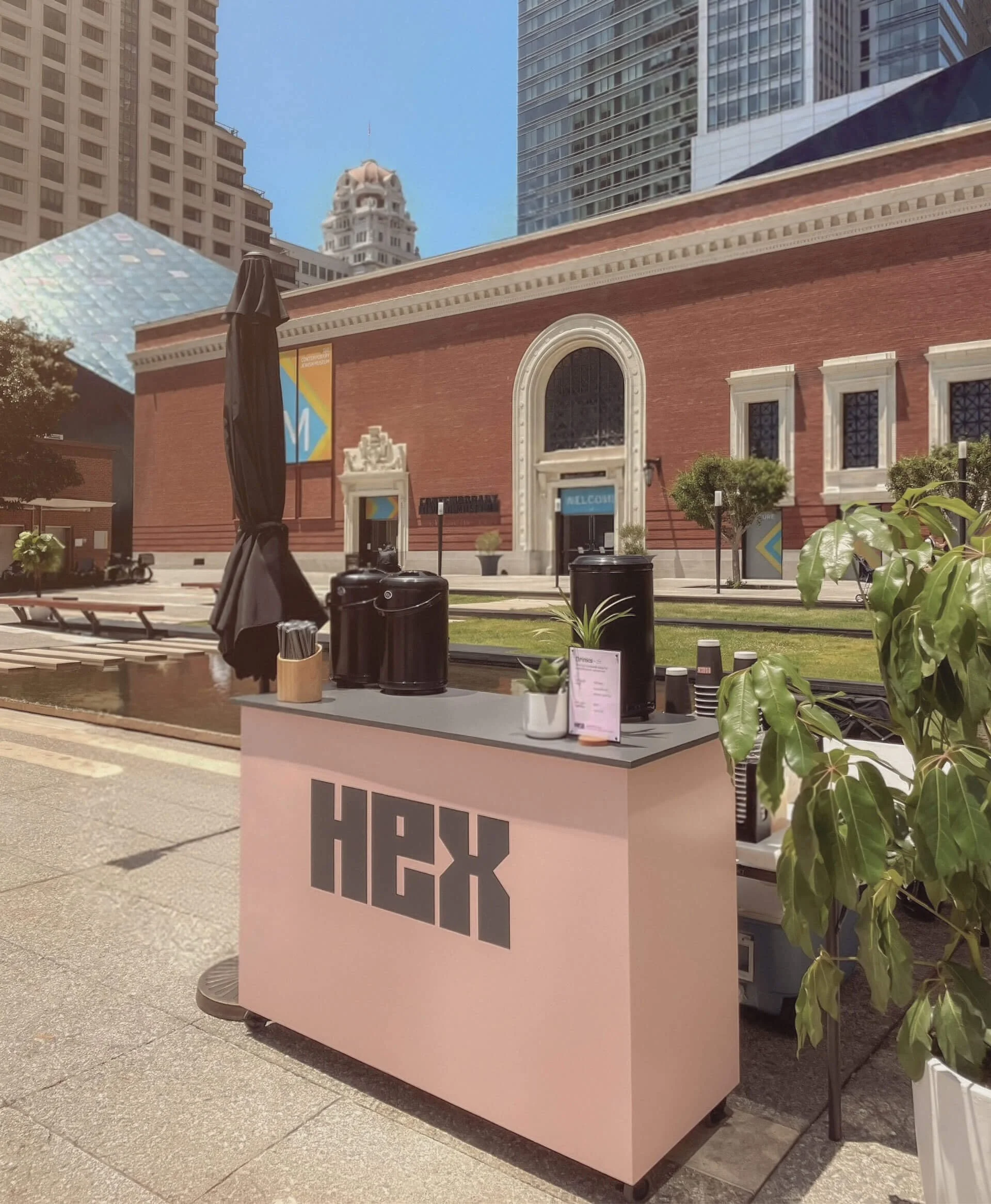 Outdoor experience at Jessie Square Plaza
