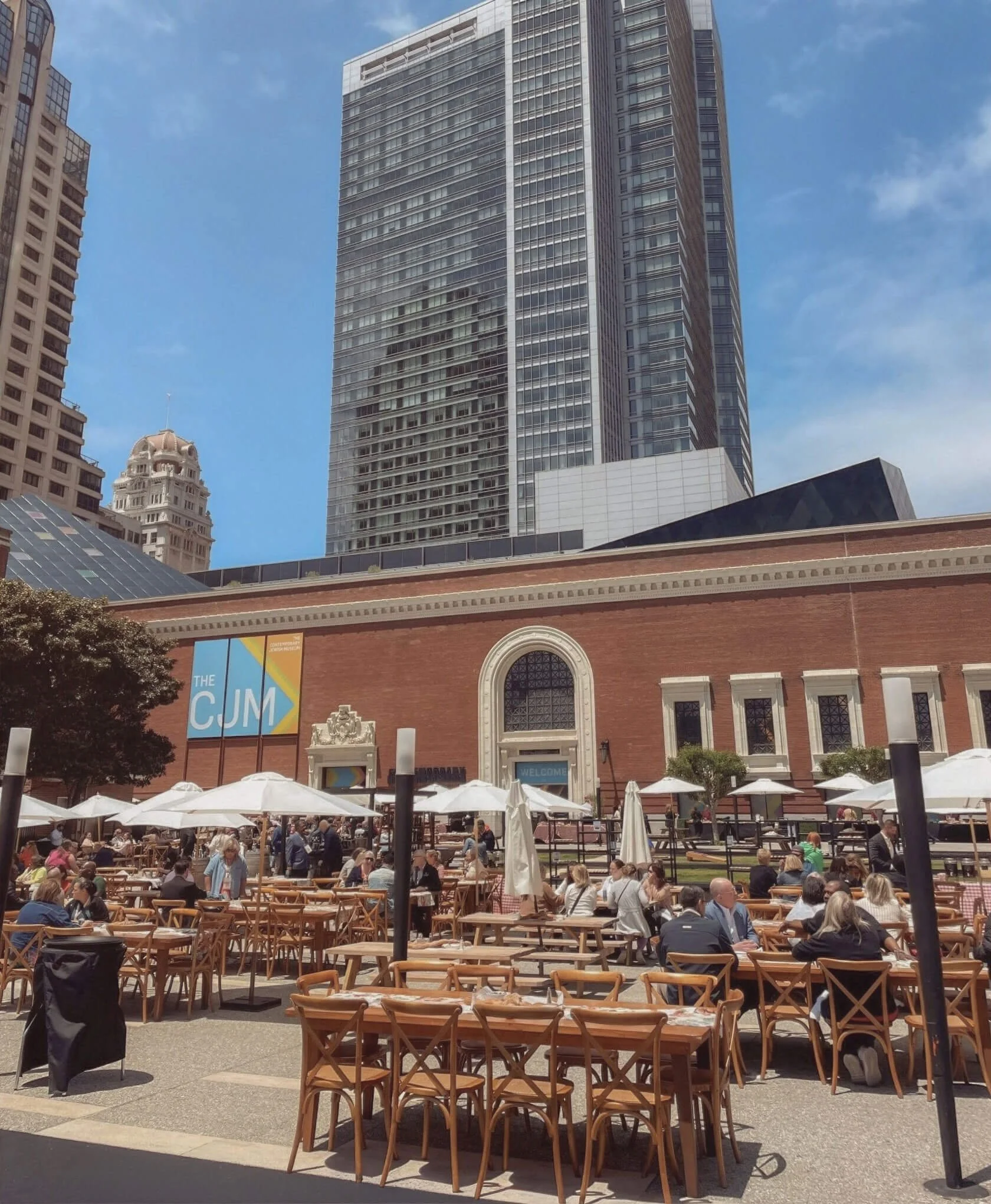 Jessie Square Plaza gathering space