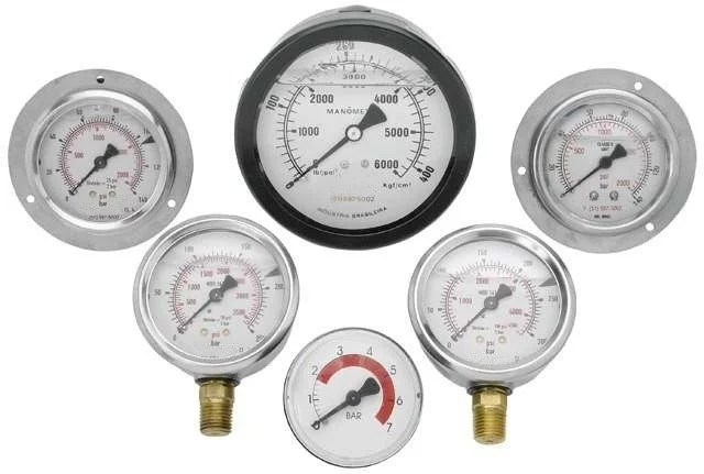 Manômetro Industrial em Aço Inox — UP Instrumentação
