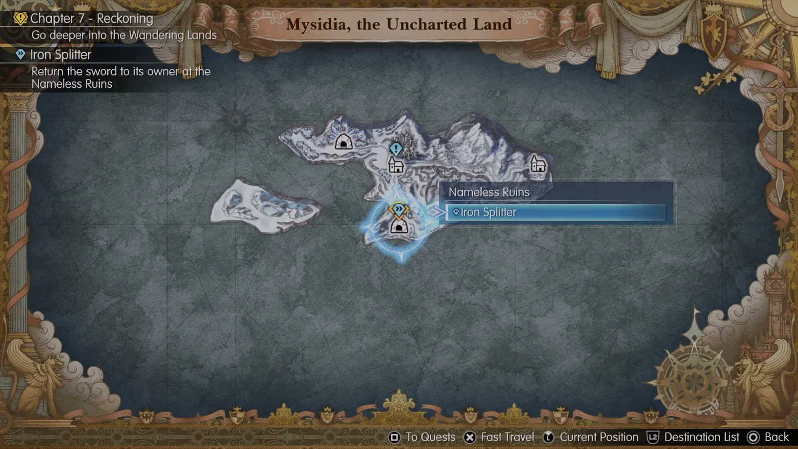 Then go to Nameless Ruins