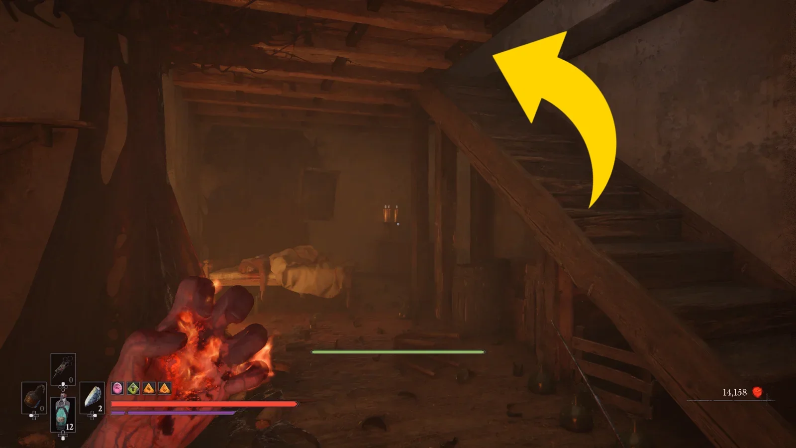 Go Up The Stairs: (only if you poisoned her)