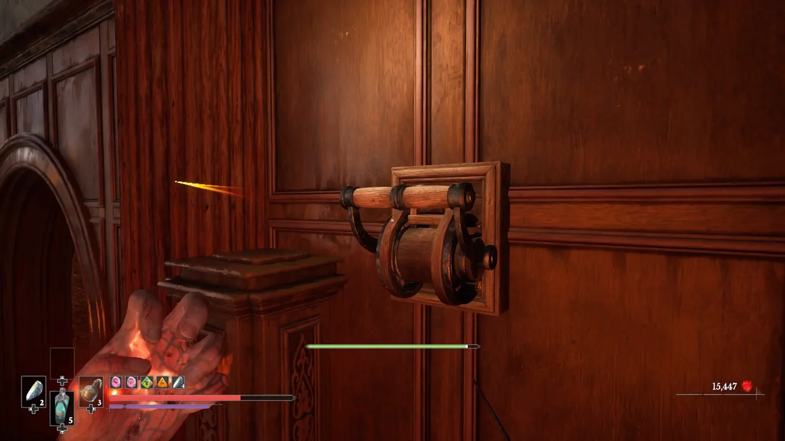 Pull the lever.