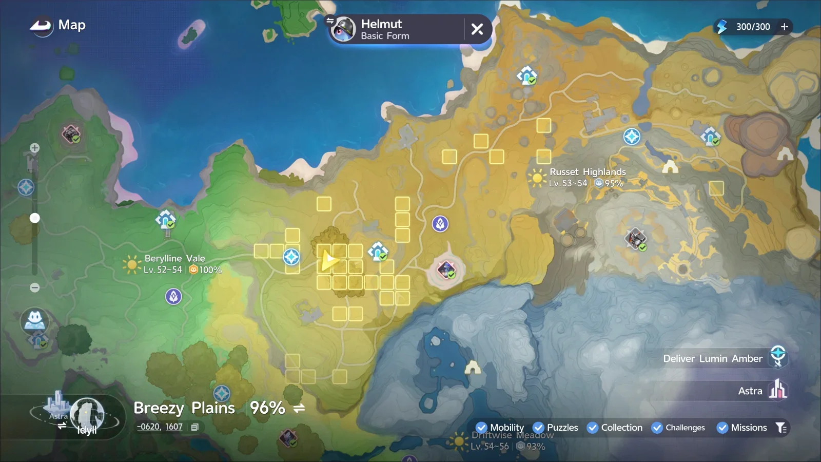 Map Location — Russet Highlands.