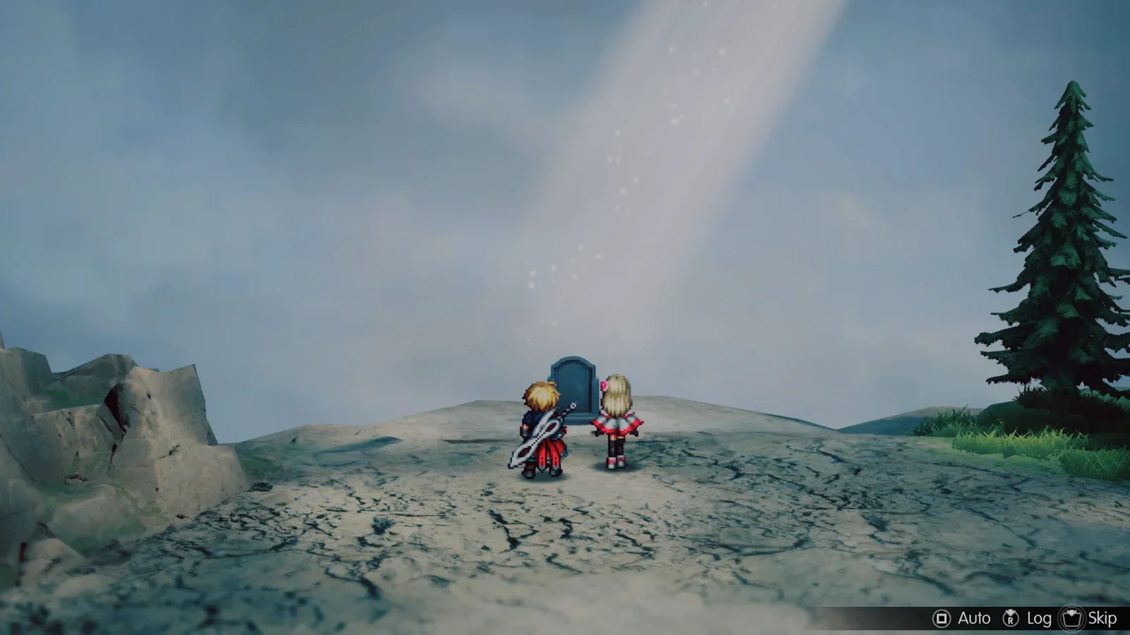Interact with the gravestone