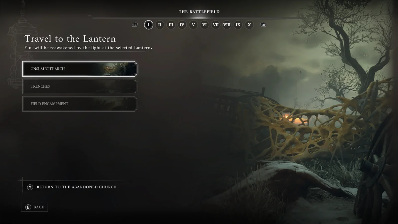 Closest Lantern: Onslaught Arch