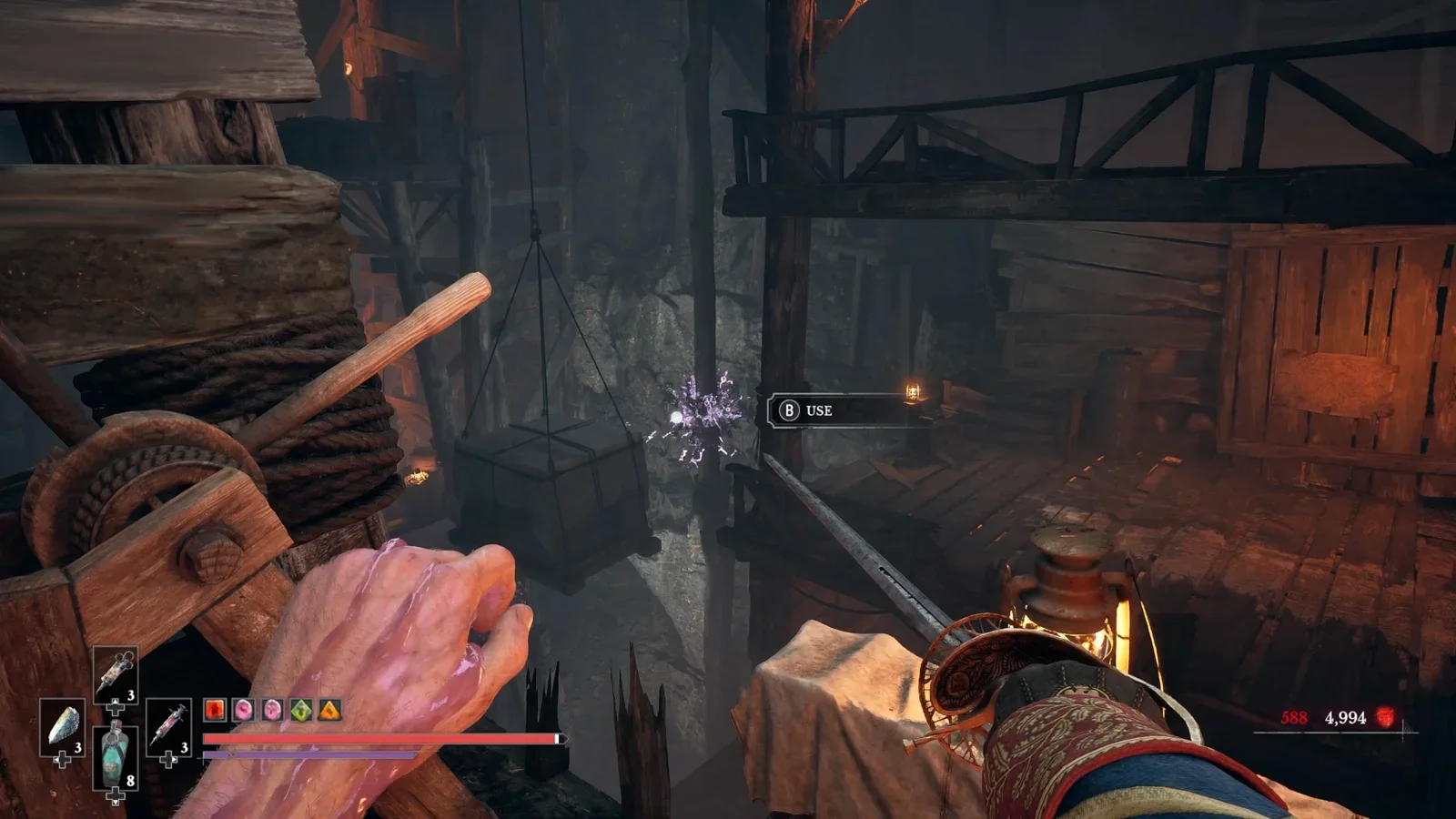 Use Stasis on the cogs half way up.