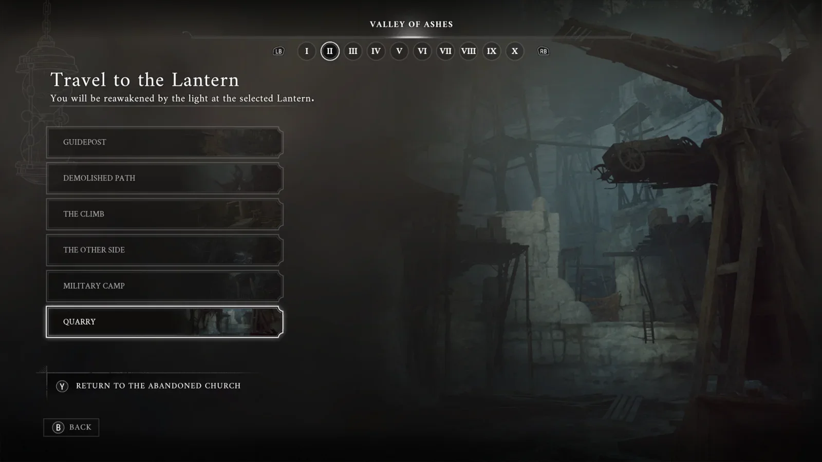 Closest Lantern: Quarry