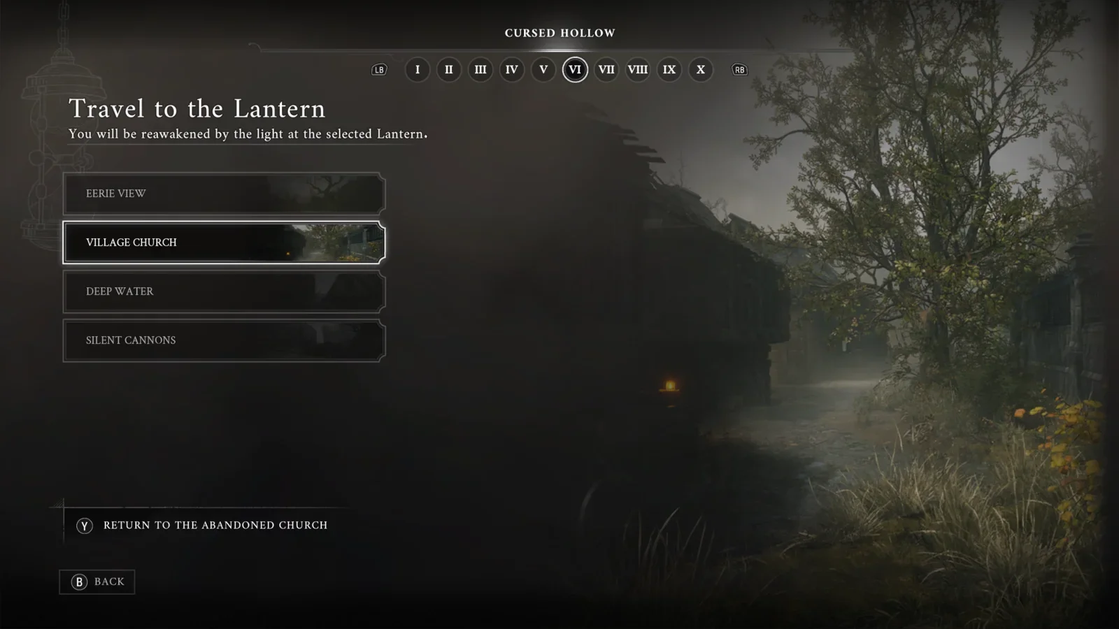 Closest Lantern: Village Church