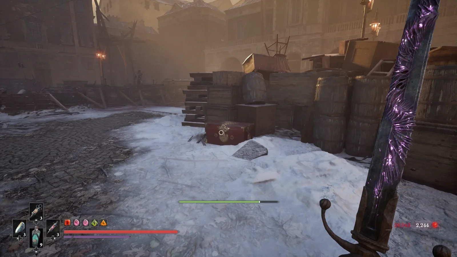 Chest Location: Behind the big statue.