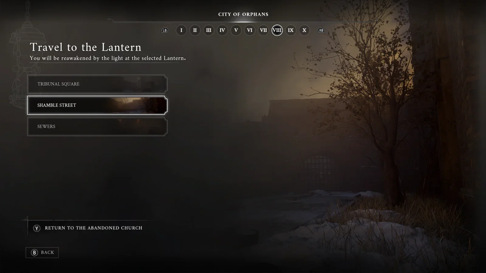 Closest Lantern: Shamble Street