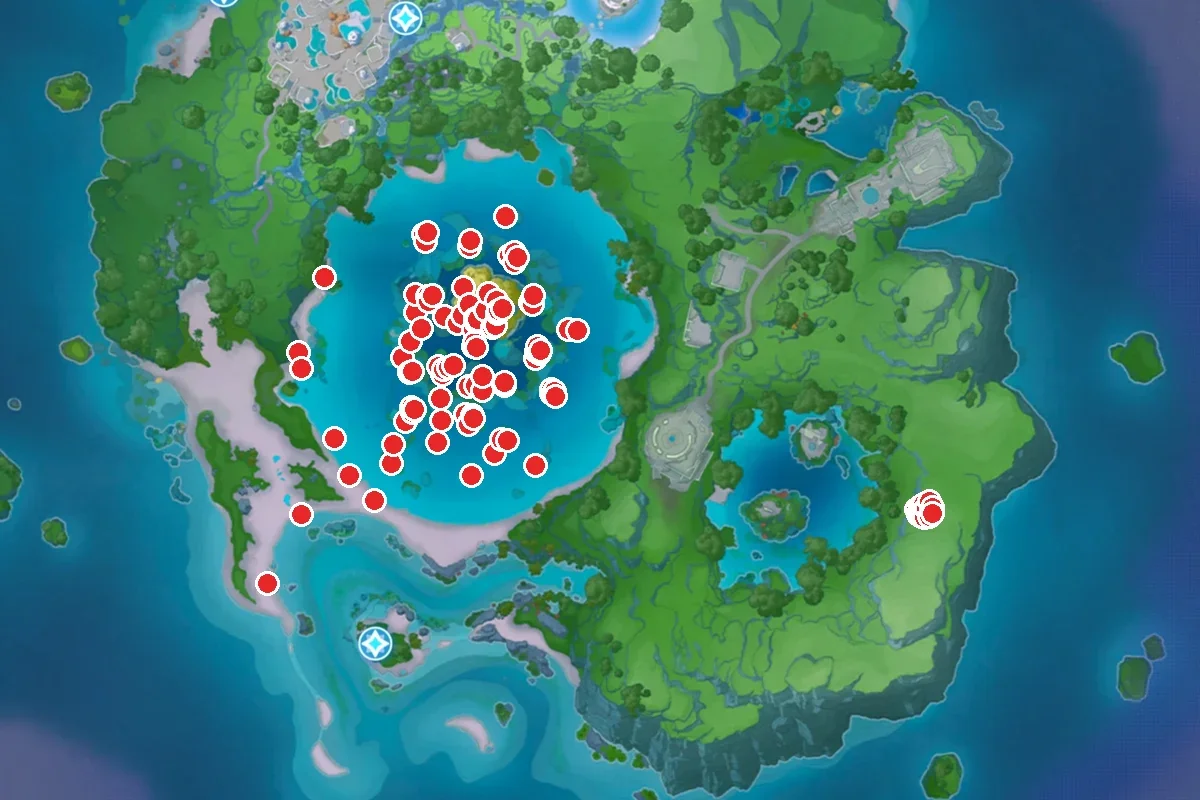 Map of Bubbeep spawn spots