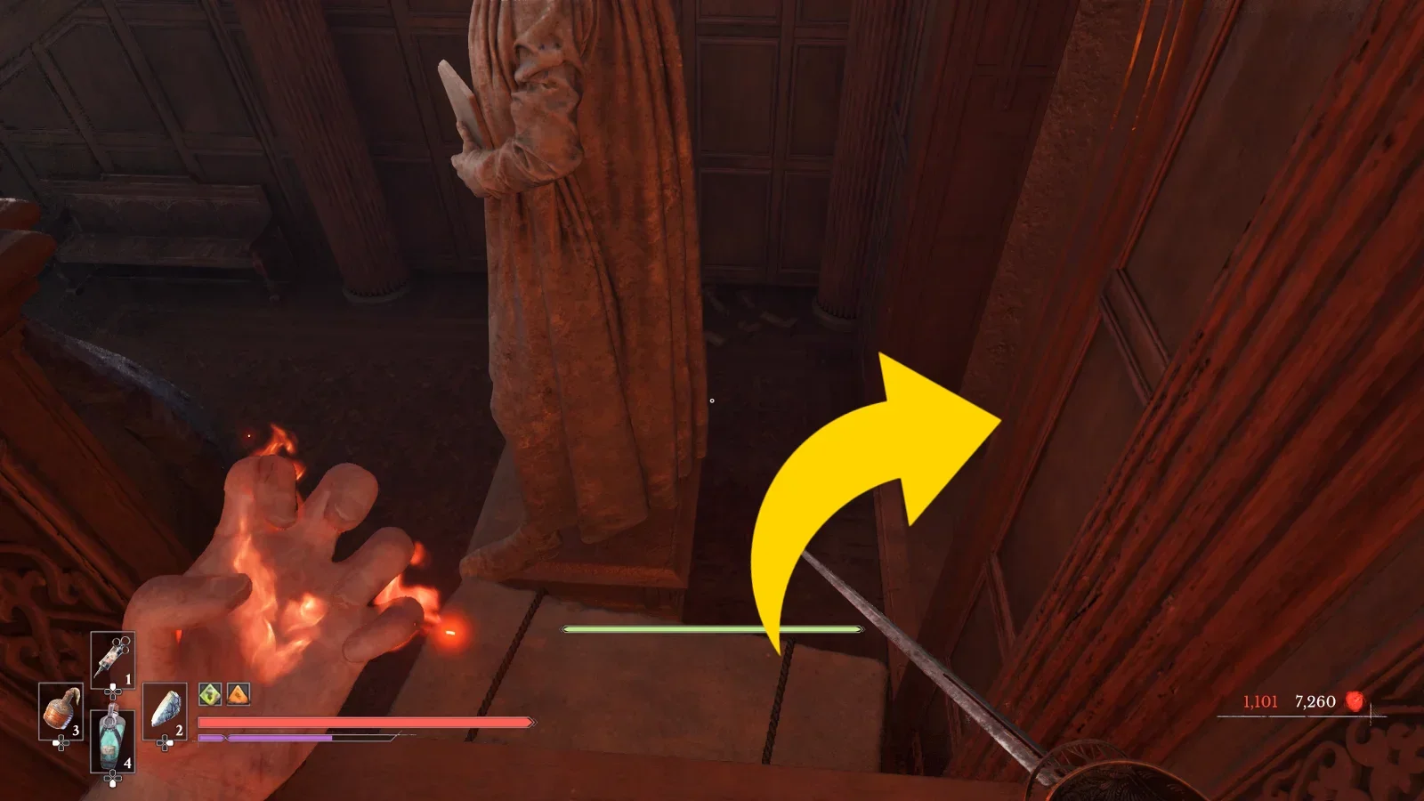 Chest Location: Behind the statue
