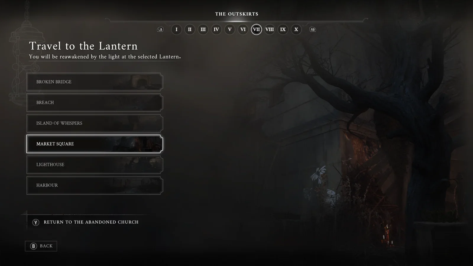 Closest Lantern: Market Square