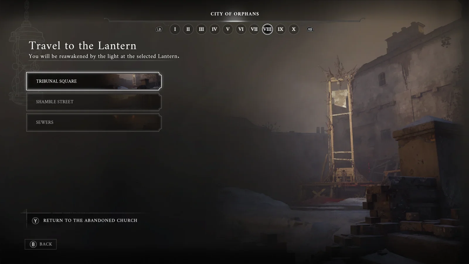 Closest Lantern: Tribunal Square