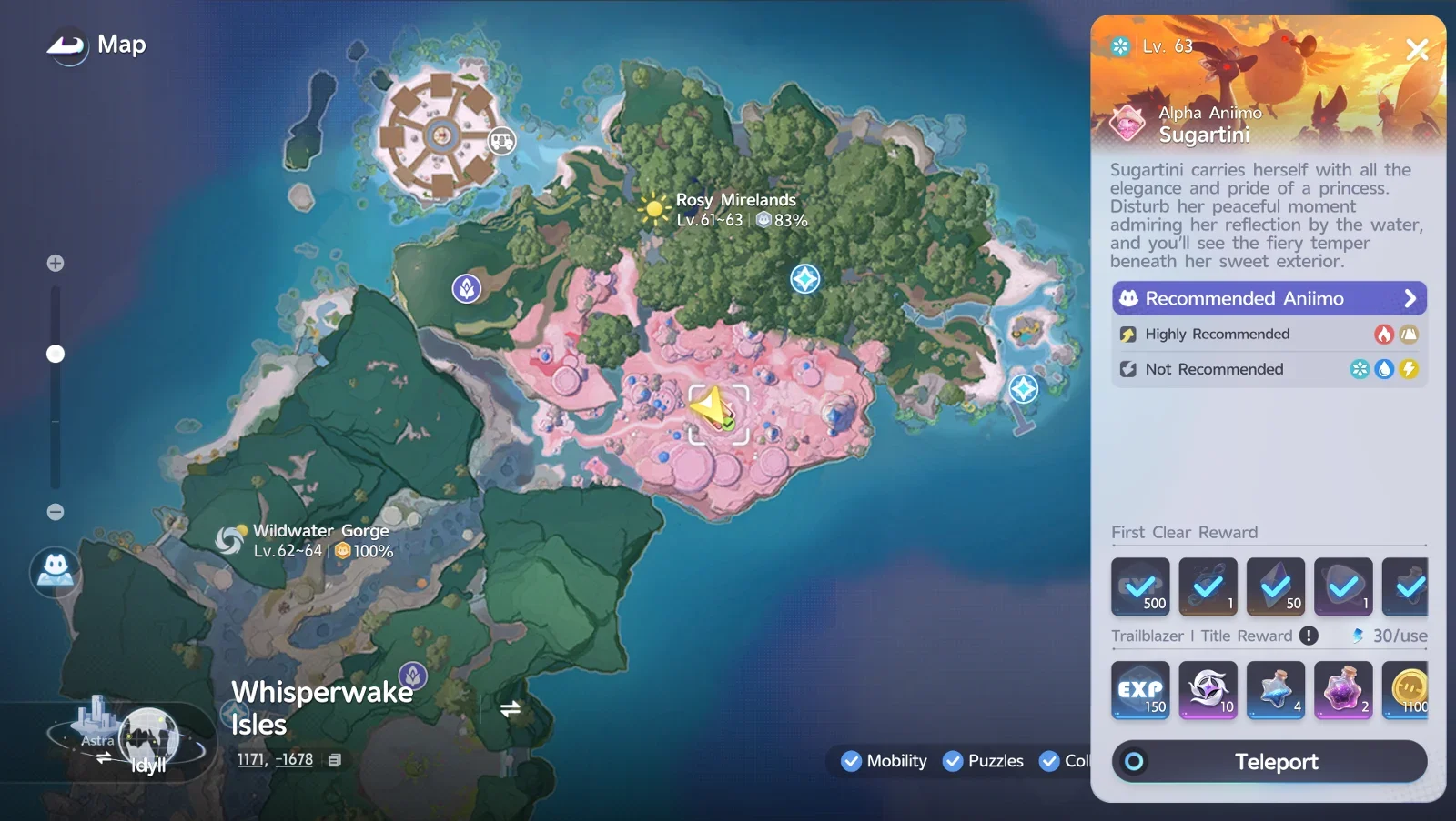 Map location