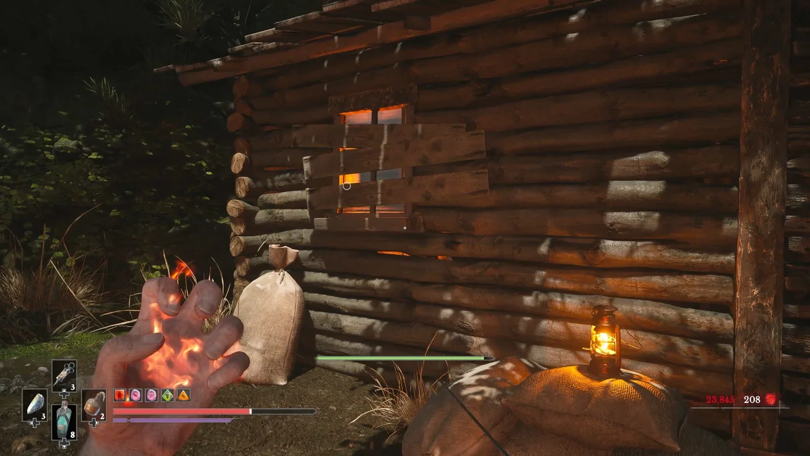 Interact with the window to start the quest.