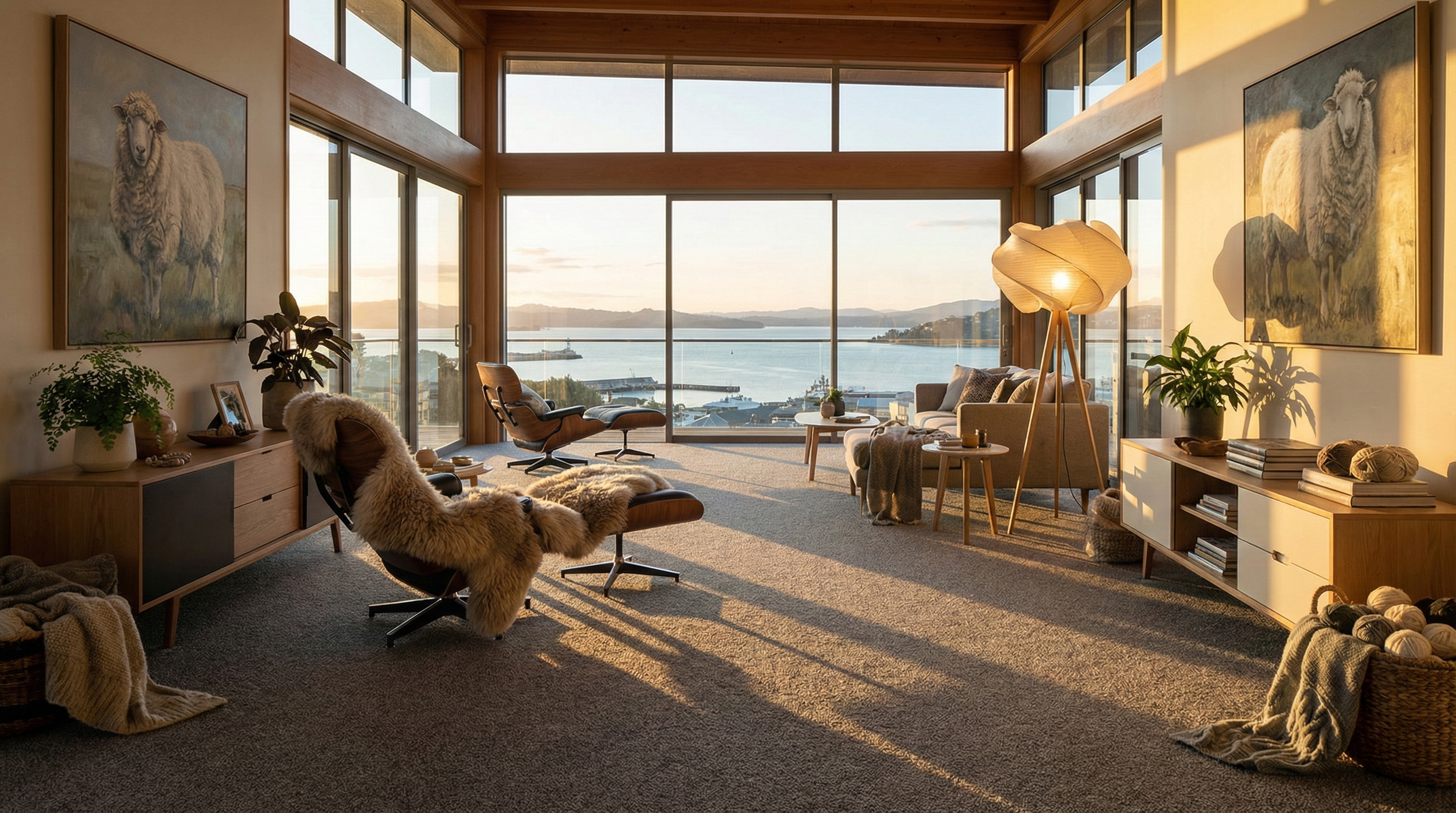 Takitimu wool carpet in room
