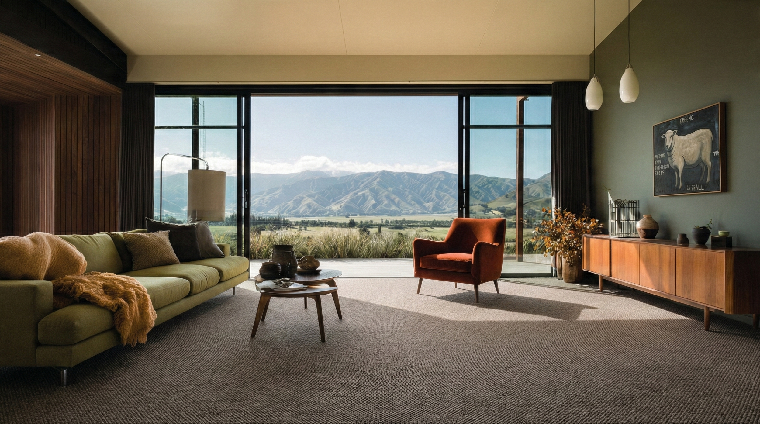 Hetherset wool carpet in room