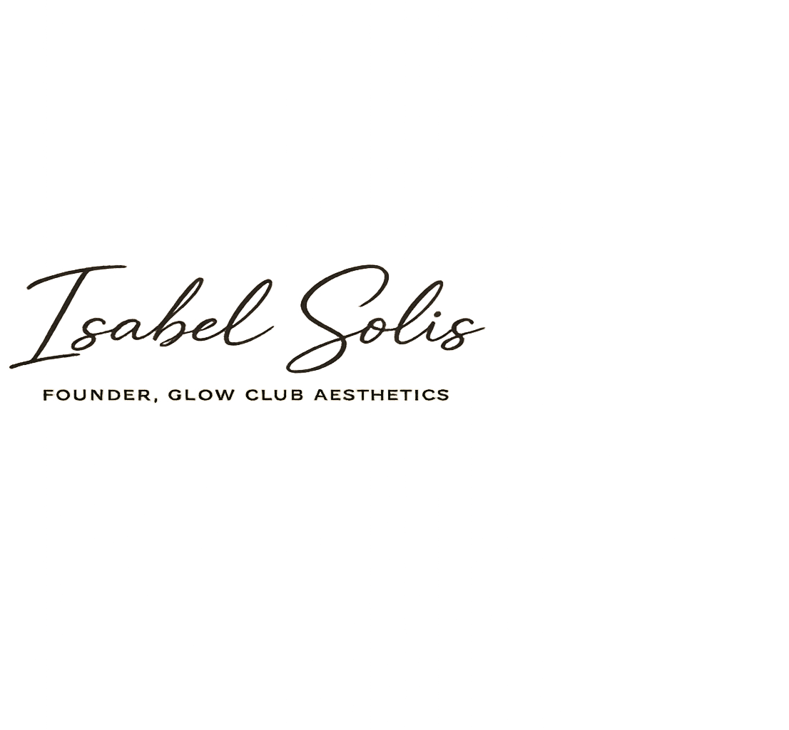 Signature of Isabel Solis, Founder of Glow Club Aesthetics
