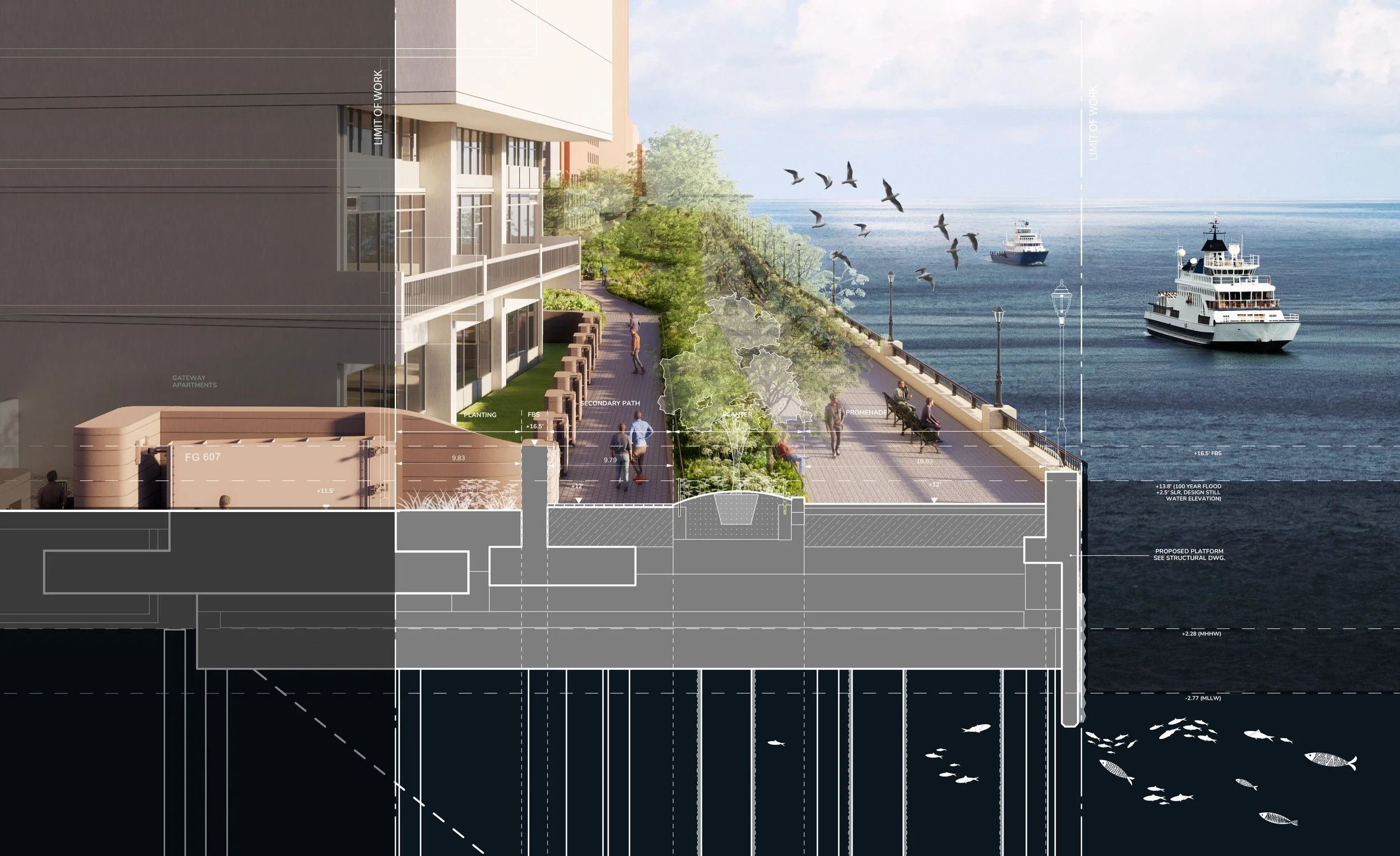 Gateway section perspective