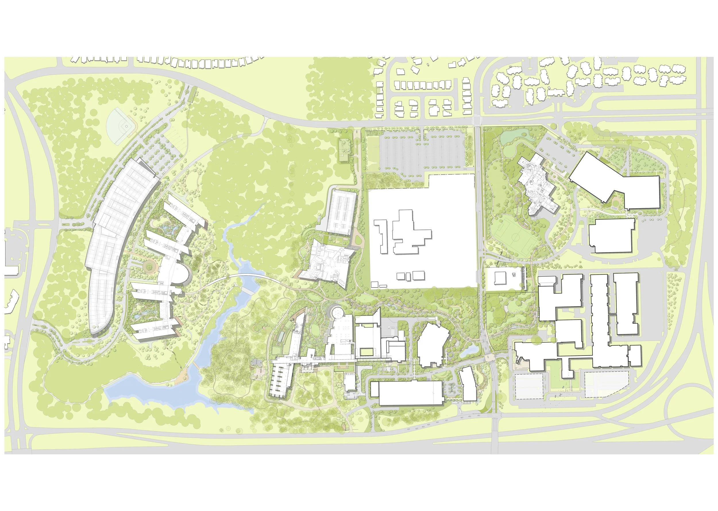 Overall campus landscape plan
