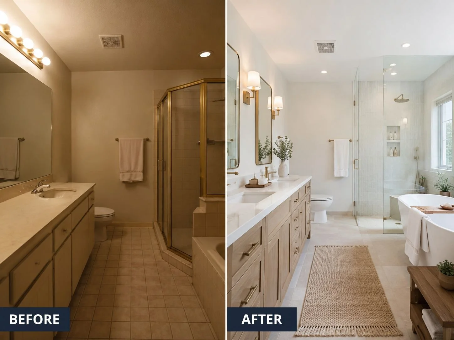 San Diego bathroom remodel project by L & O Builders